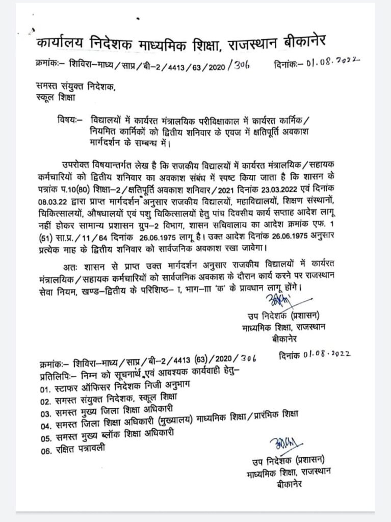 क्षतिपूर्ति अवकाश (COMPENSATORY CASUAL LEAVE)