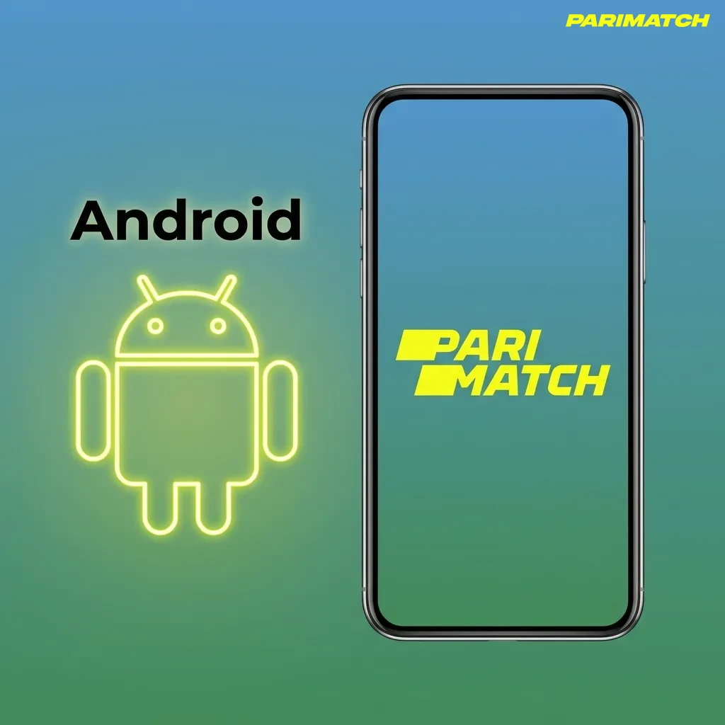 Android smartphone displaying Parimatch India betting app installation screen with APK download and setup instructions