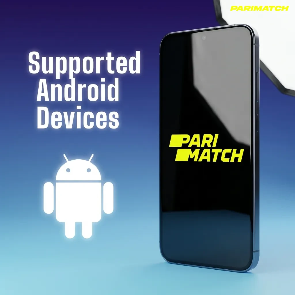 List of compatible Android phone brands and models including Samsung, OnePlus, Xiaomi, Google Pixel, and others — Parimatch in India