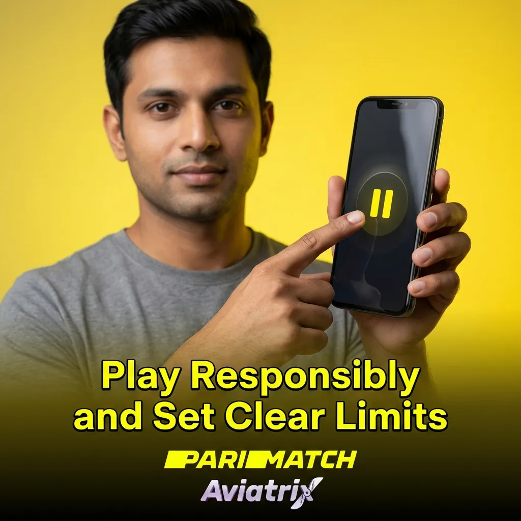 Person setting budget limits on device screen to promote safe and responsible gambling habits — Parimatch in India