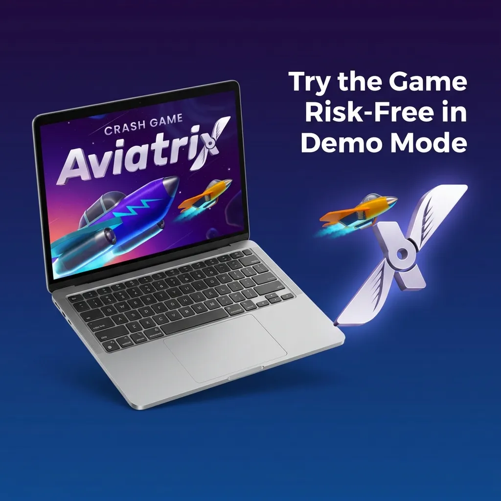 Players testing Aviatrix demo mode on Parimatch with virtual credits and multiplier interface on screen — Parimatch in India