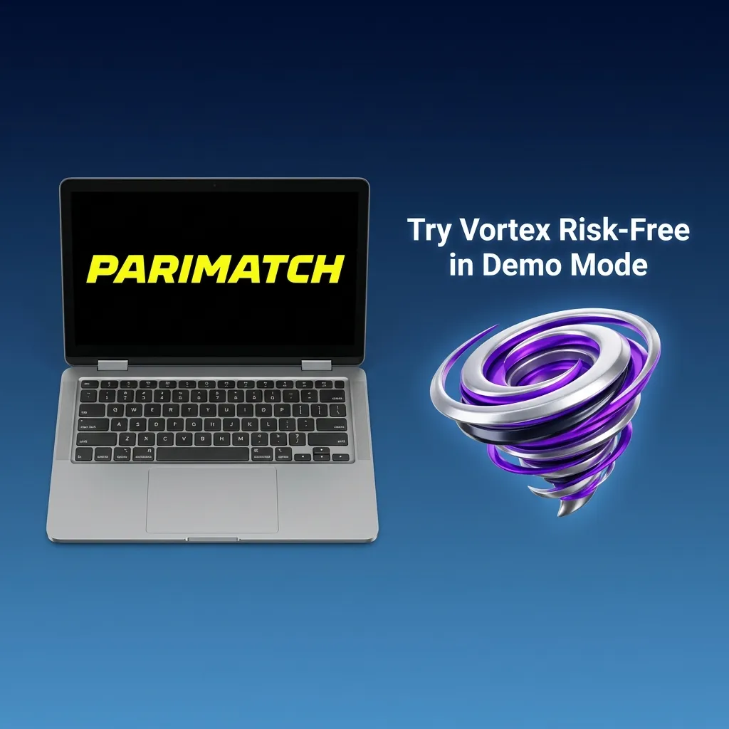 Players testing Vortex game in demo mode with virtual credits on Parimatch platform before playing with real money — Parimatch in India