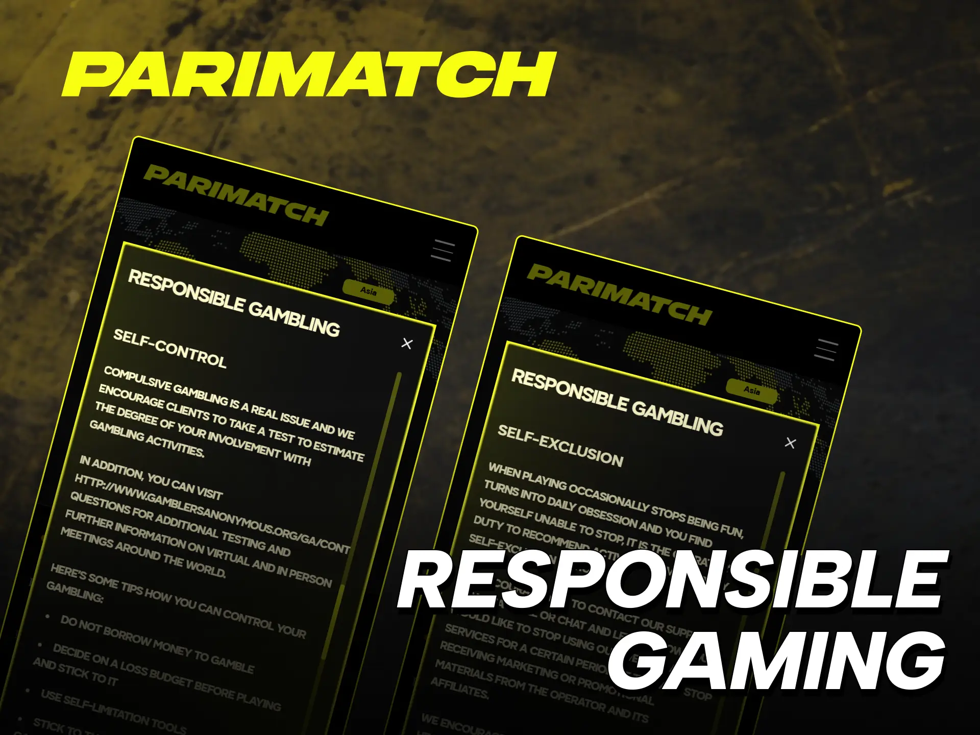 Play safely using the Parimatch India responsible gambling tools.