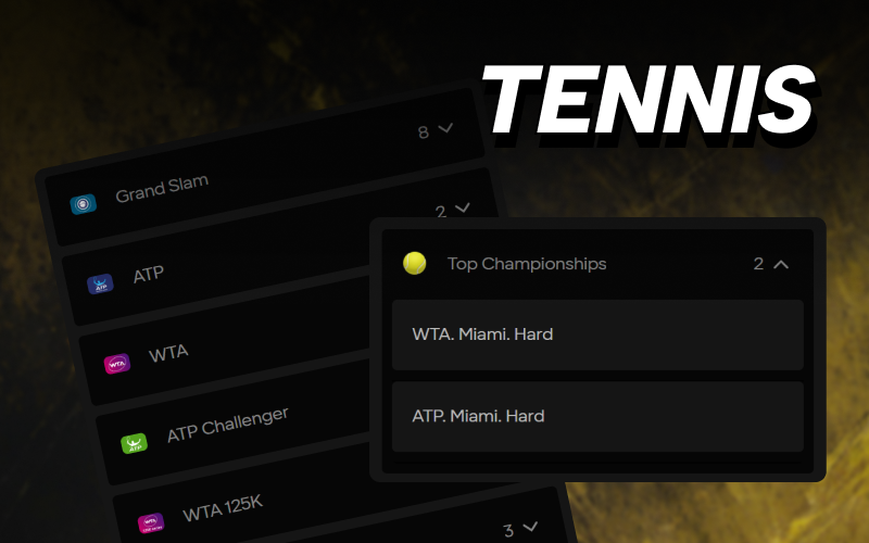 Wagering on global tennis events is easy with Parimatch Sport today.